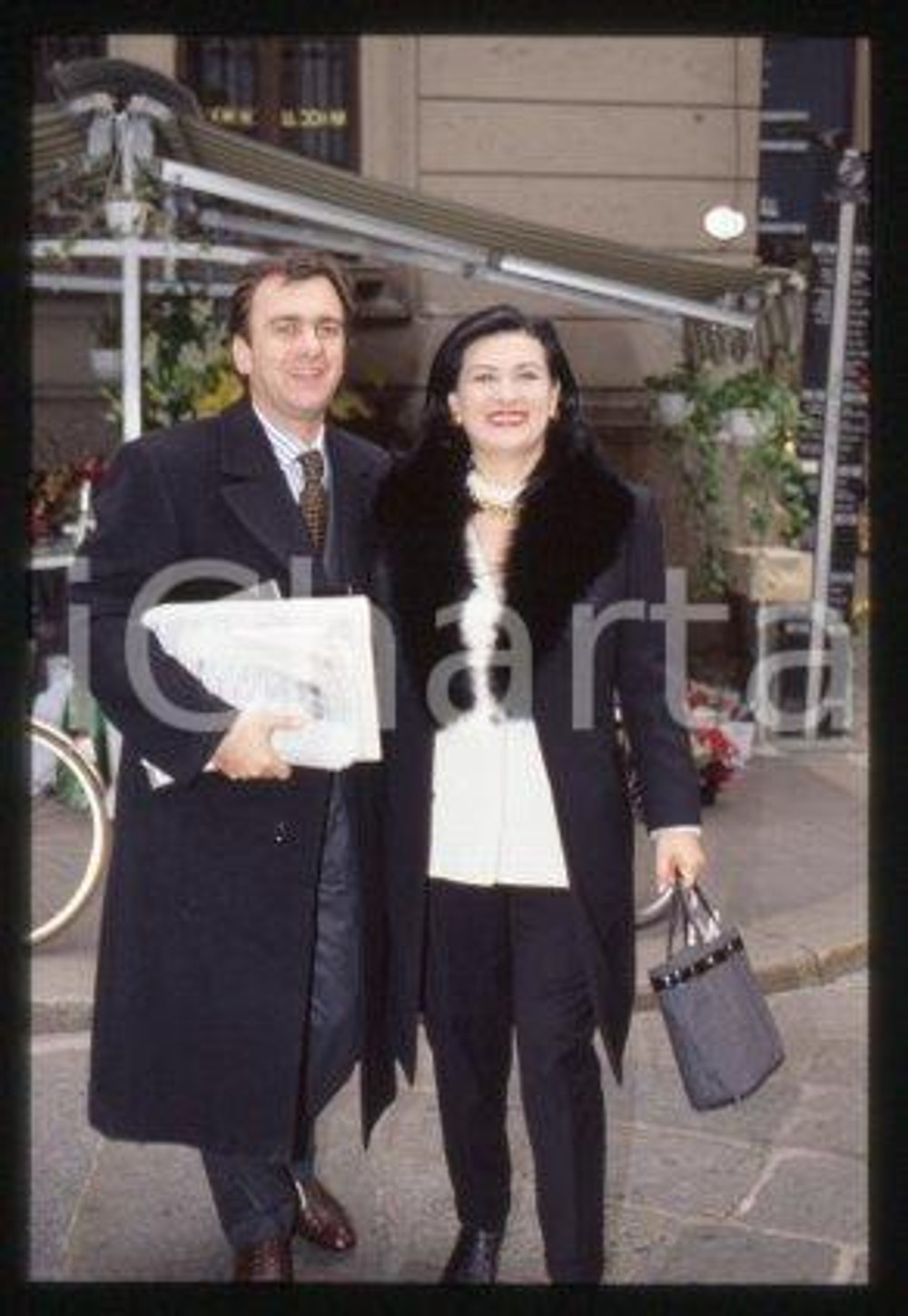 Paloma PICASSO FASHION Designer & Eric THEVENET 1999 ca * 35 mm vintage slide 17