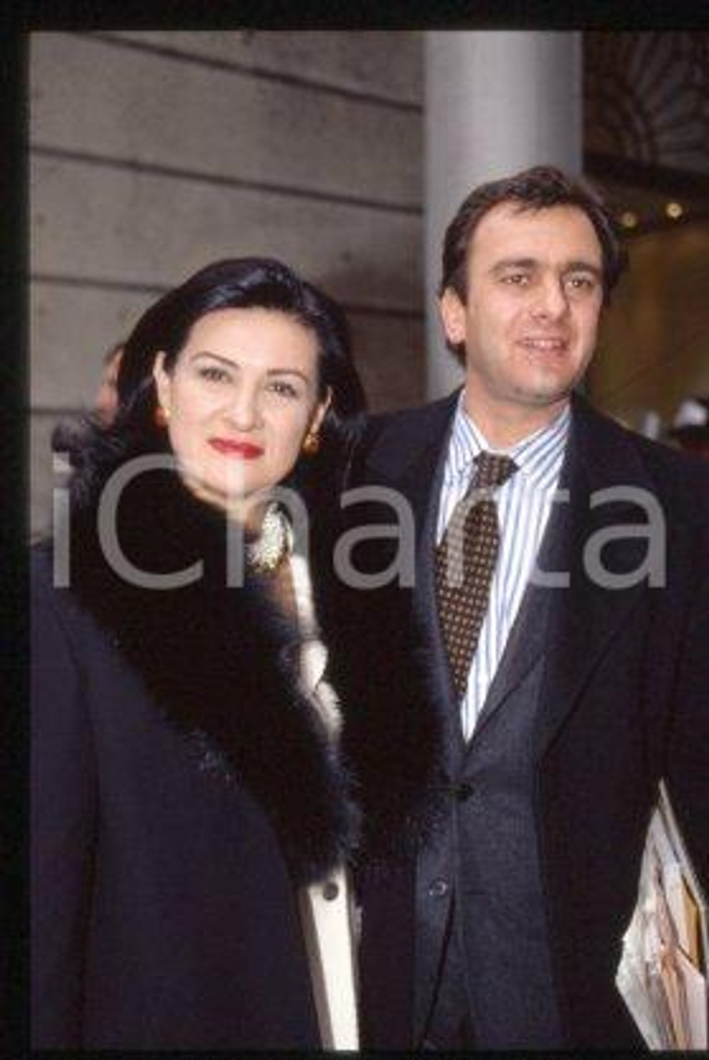 Paloma PICASSO FASHION Designer & Eric THEVENET 1999 ca * 35 mm vintage slide 18
