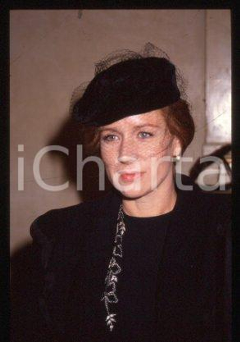 Éva DARLAN - CINEMA Portrait of French actress 1990 ca * 35 mm vintage slide 2
