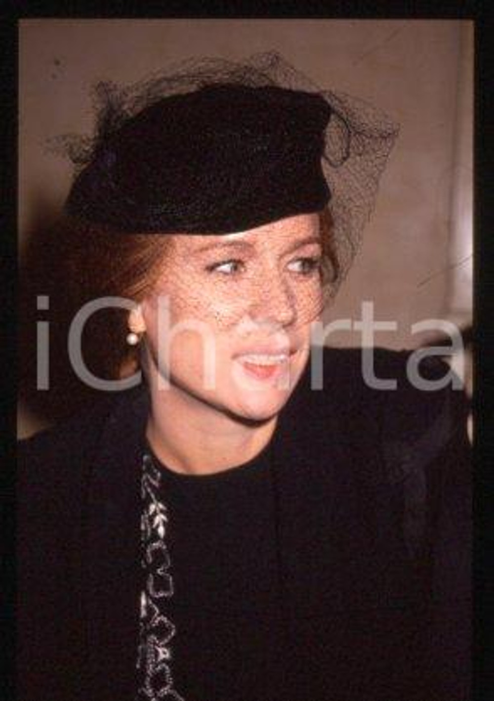 Éva DARLAN - CINEMA Portrait of French actress 1990 ca * 35 mm vintage slide 3