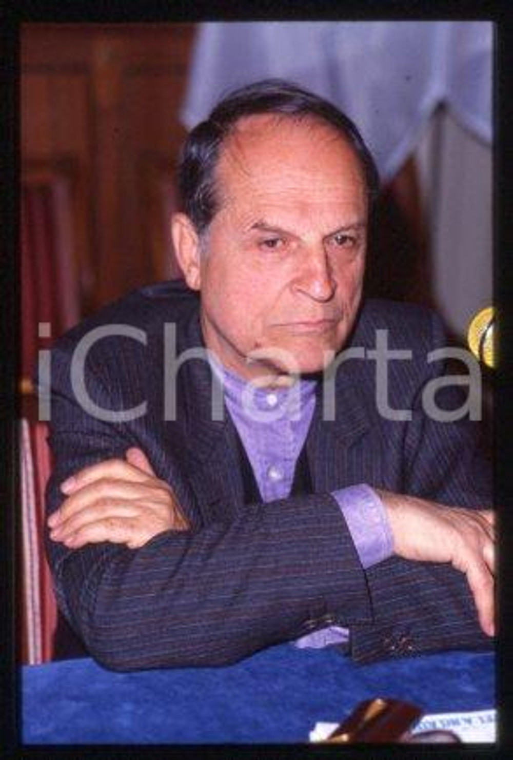 Antonello TROMBADORI - ITALY Portrait of Politician 1989 * 35 mm vintage slide 1