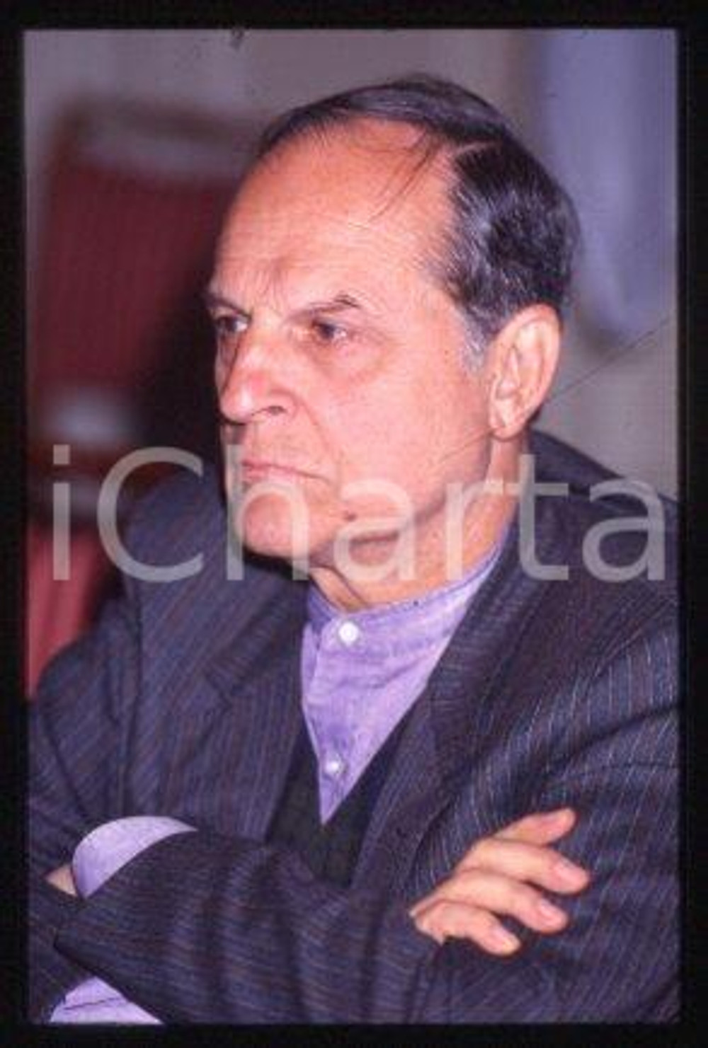 Antonello TROMBADORI - ITALY Portrait of Politician 1989 * 35 mm vintage slide 2