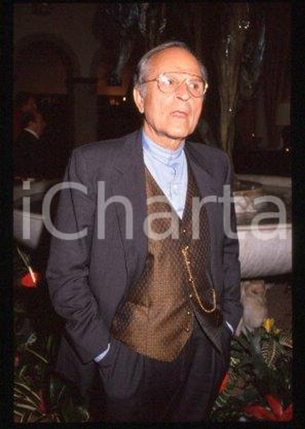 Antonello TROMBADORI - ITALY Portrait of Politician 1992 * 35 mm vintage slide 5