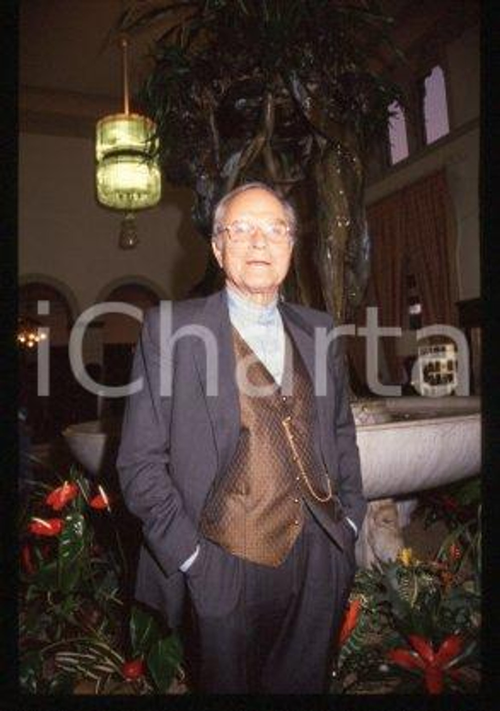 Antonello TROMBADORI - ITALY Portrait of Politician 1992 * 35 mm vintage slide 6