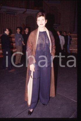 Pamela VILLORESI - ITALY Theatre actress Portrait 2000 ca * 35mm vintage slide 2