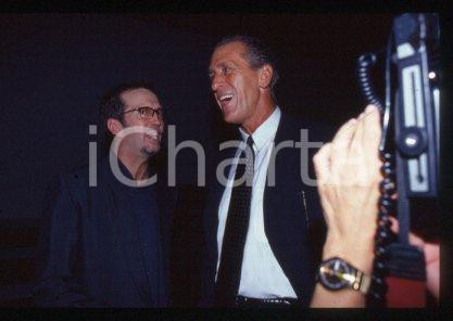 Pat RILEY - MILAN NBA coach and Eric CLAPTON 1998 ca * 35 mm vintage slide 4