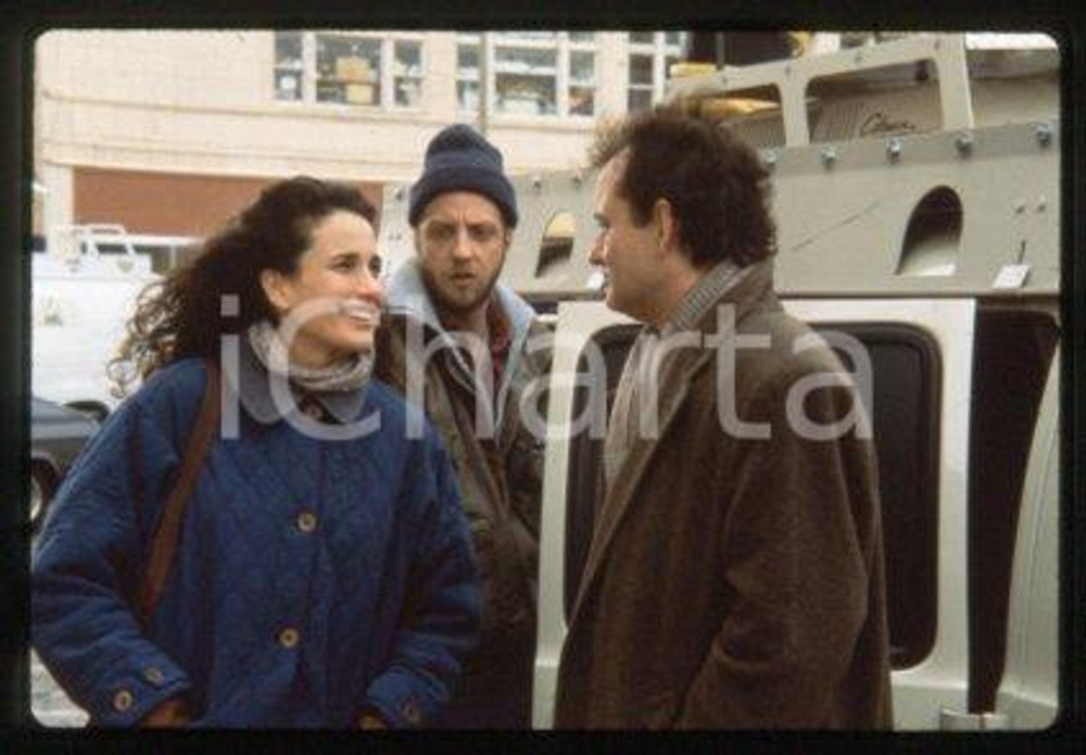 Bill MURRAY Andie MacDOWELL - CINEMA "GROUNDHOG DAY" 1993 * 35mm vintage slide 3