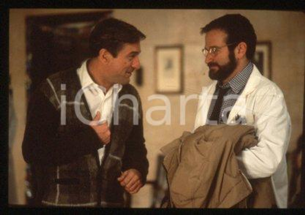 Robin WILLIAMS Robert DE NIRO - CINEMA "AWAKENINGS" 1990 * 35mm vintage slide 1