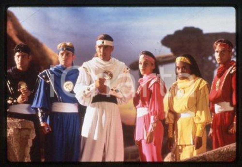 Amy Jo JOHNSON Karan ASHLEY - CINEMA "POWER RANGERS" 1995 * 35mm vintage slide 2
