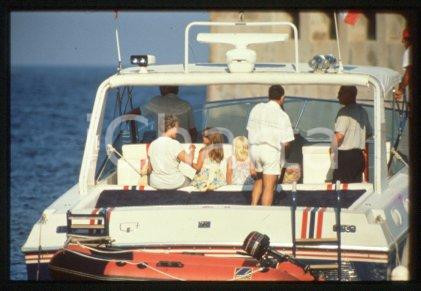 Athina ONASSIS - SPORT Equestrian on holiday 1995 ca * 35 mm vintage slide 1