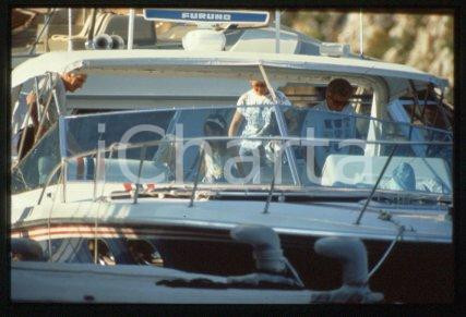 Athina ONASSIS - SPORT Equestrian on holiday 1995 ca * 35 mm vintage slide 2