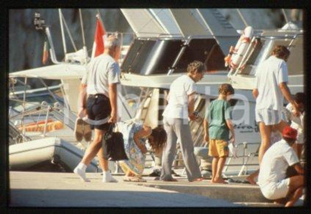 Athina ONASSIS - SPORT Equestrian on holiday 1995 ca * 35 mm vintage slide 3