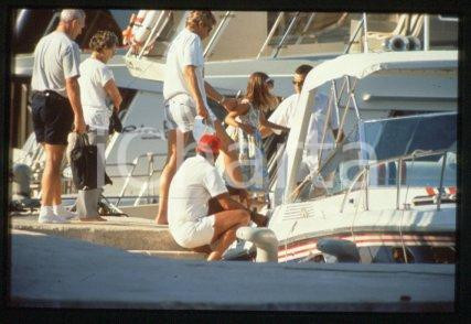 Athina ONASSIS - SPORT Equestrian on holiday 1995 ca * 35 mm vintage slide 4