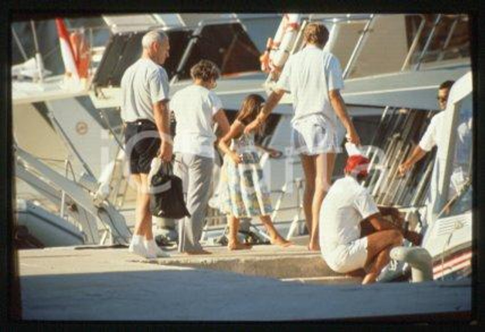 Athina ONASSIS - SPORT Equestrian on holiday 1995 ca * 35 mm vintage slide 5