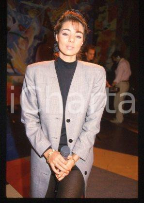 SANDRA Ann LAUER - MUSIC Franco-German pop singer 1988 ca * 35mm vintage slide 4