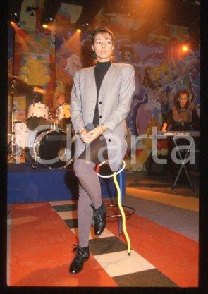 SANDRA Ann LAUER - MUSIC Franco-German pop singer 1988 ca * 35mm vintage slide 5