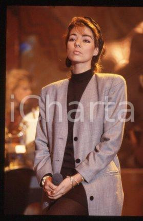 SANDRA Ann LAUER - MUSIC Pop singer Costume 1988 ca * 35 mm vintage slide 14