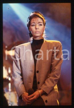 SANDRA Ann LAUER - MUSIC Pop singer Portrait 1988 ca * 35 mm vintage slide 27