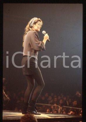 SANDRA Ann LAUER - ITALY 1.2.3 JOVANOTTI Pop singer 1988 * 35mm vintage slide 89