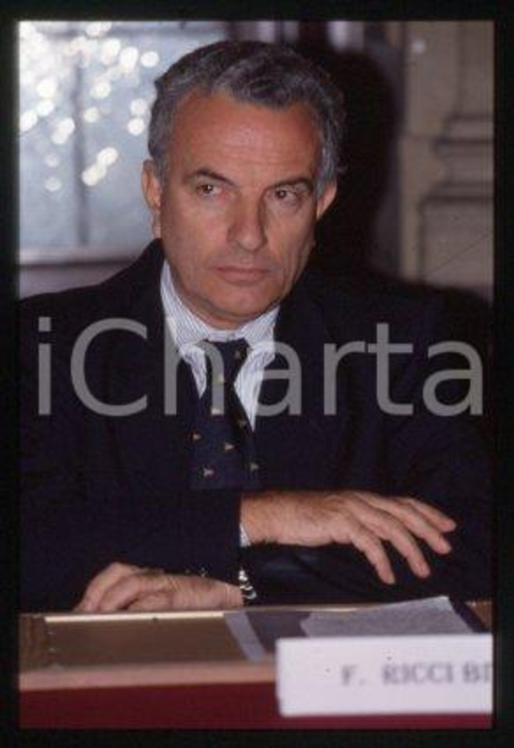 Francesco Ricci BITTI MILAN Sports administrator 1997 ca * 35 mm vintage slide 2