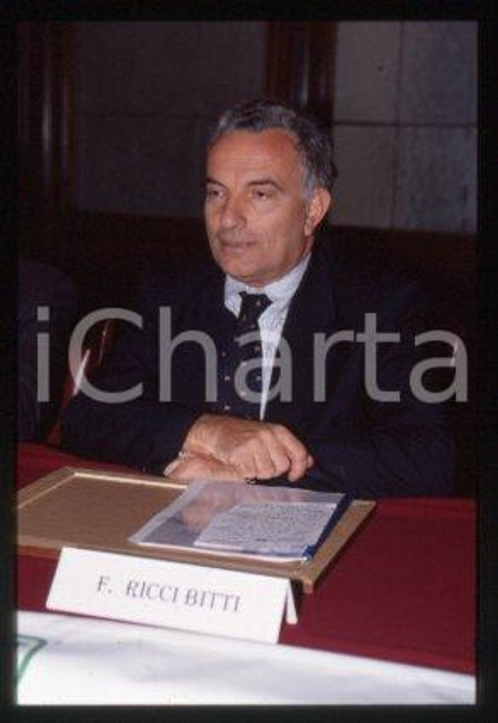 Francesco Ricci BITTI MILAN Sports administrator 1997 ca * 35 mm vintage slide 9