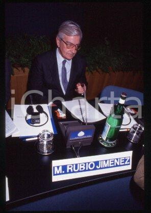 Mariano Rubio JIMENEZ MILAN Bank of Spain Governor 1990 ca *35mm vintage slide 1