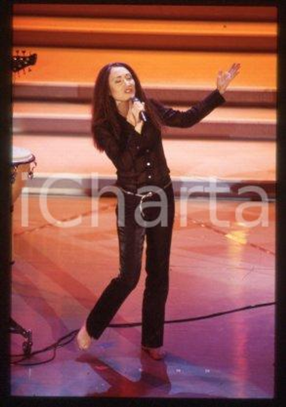 Marina REI - SANREMO Singer Al di là di questi anni 1996 * 35 mm vintage slide 1