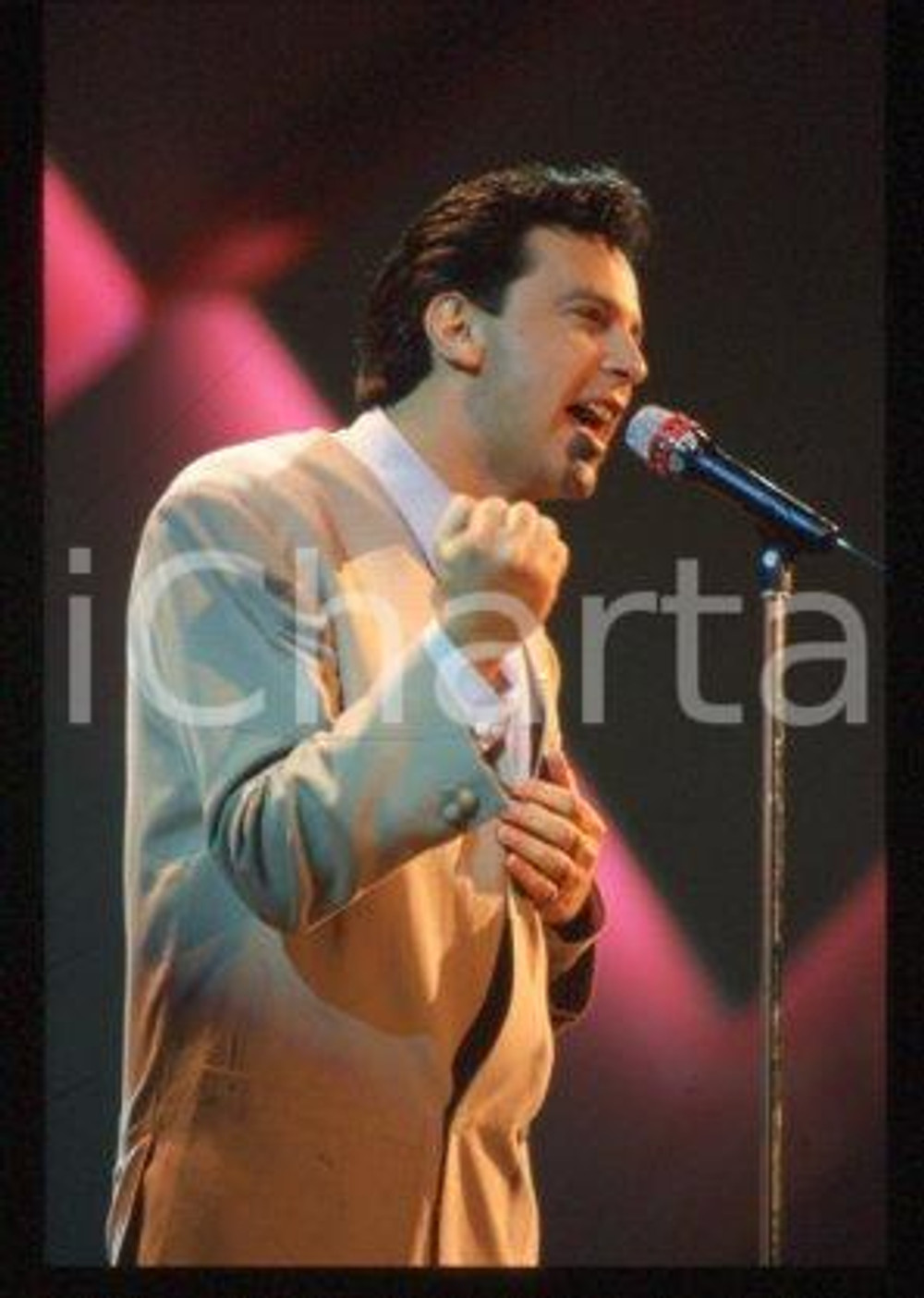 Alan SORRENTI - SANREMO Italian singer-songwriter 1988 * 35 mm vintage slide 18