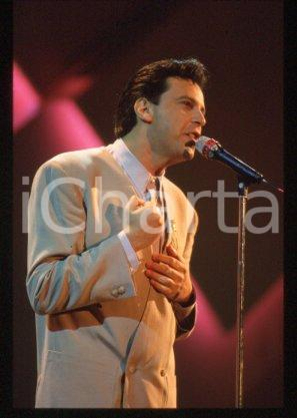 Alan SORRENTI - SANREMO Italian singer-songwriter 1988 * 35 mm vintage slide 19
