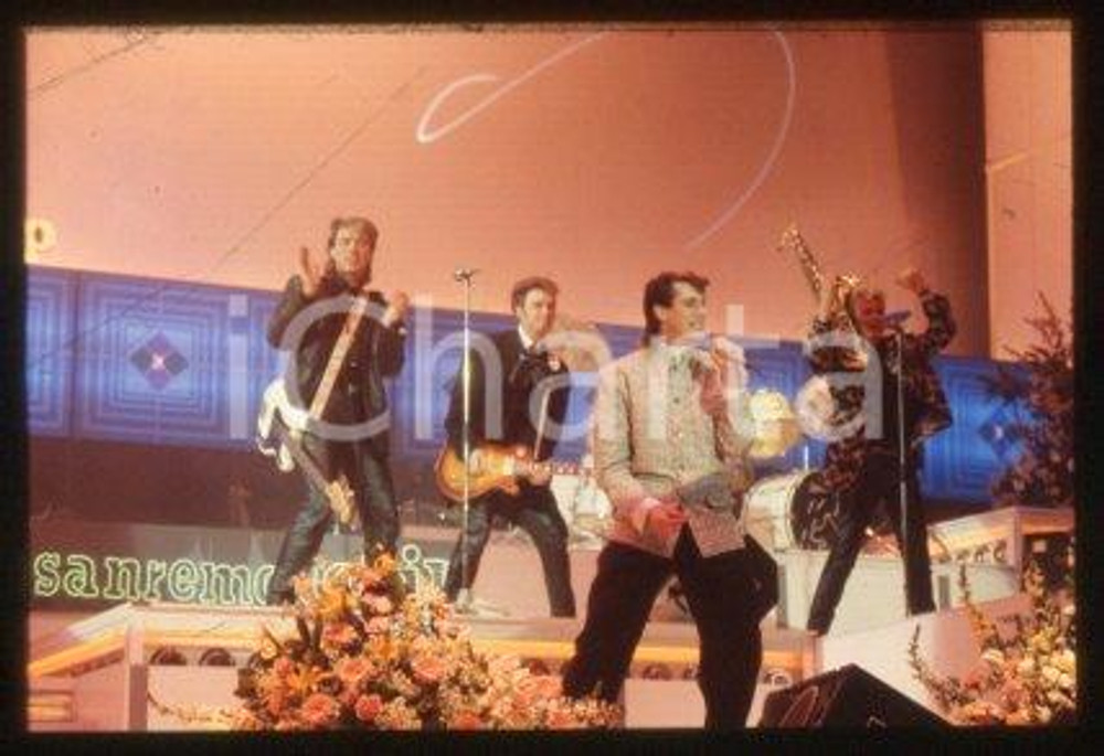SPANDAU BALLET - SANREMO English new wave band 1986 * 35 mm vintage slide 39