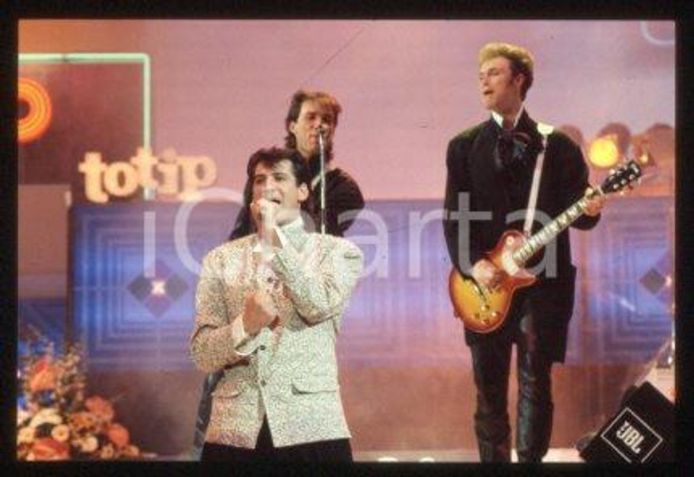SPANDAU BALLET - SANREMO English new wave band 1986 * 35 mm vintage slide 46