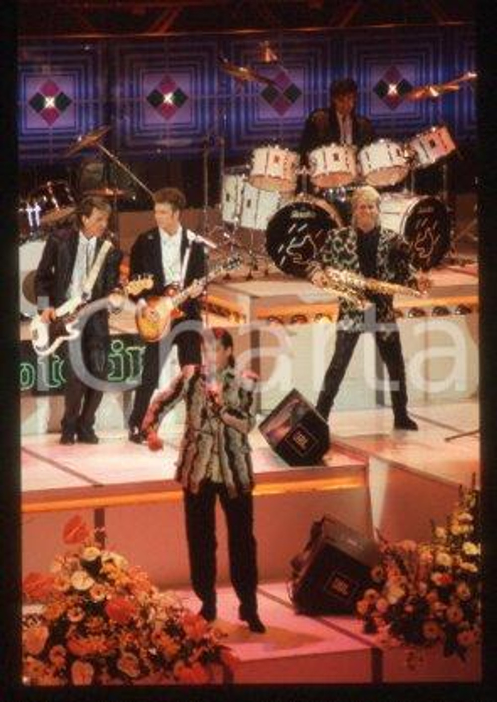 SPANDAU BALLET - SANREMO English new wave band 1986 * 35 mm vintage slide 51
