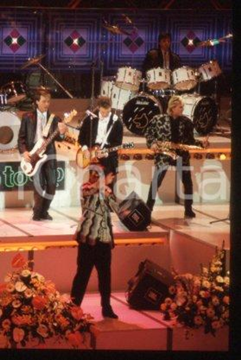 SPANDAU BALLET - SANREMO English new wave band 1986 * 35 mm vintage slide 52