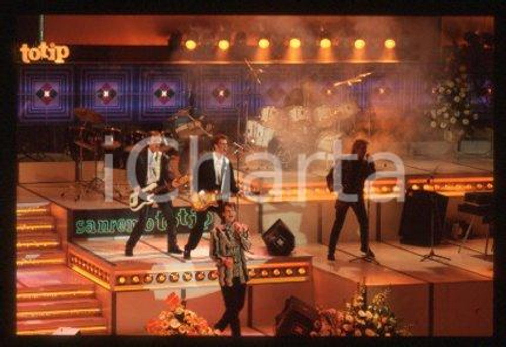 SPANDAU BALLET - SANREMO English new wave band 1986 * 35 mm vintage slide 60