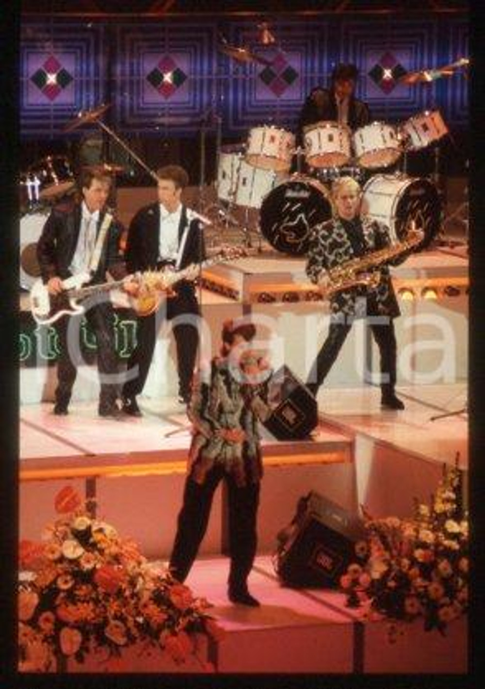SPANDAU BALLET - SANREMO English new wave band 1986 * 35 mm vintage slide 61