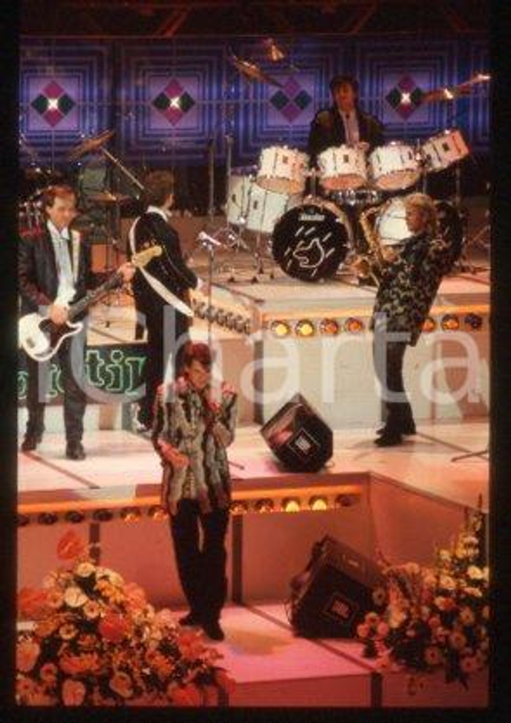SPANDAU BALLET - SANREMO English new wave band 1986 * 35 mm vintage slide 64