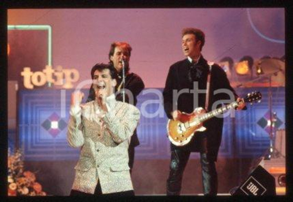 SPANDAU BALLET - SANREMO English new wave band 1986 * 35 mm vintage slide 73
