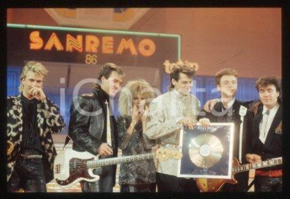 SPANDAU BALLET - SANREMO English new wave band 1986 * 35 mm vintage slide 78