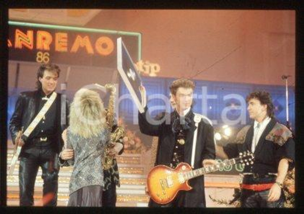 SPANDAU BALLET - SANREMO English new wave band 1986 * 35 mm vintage slide 81