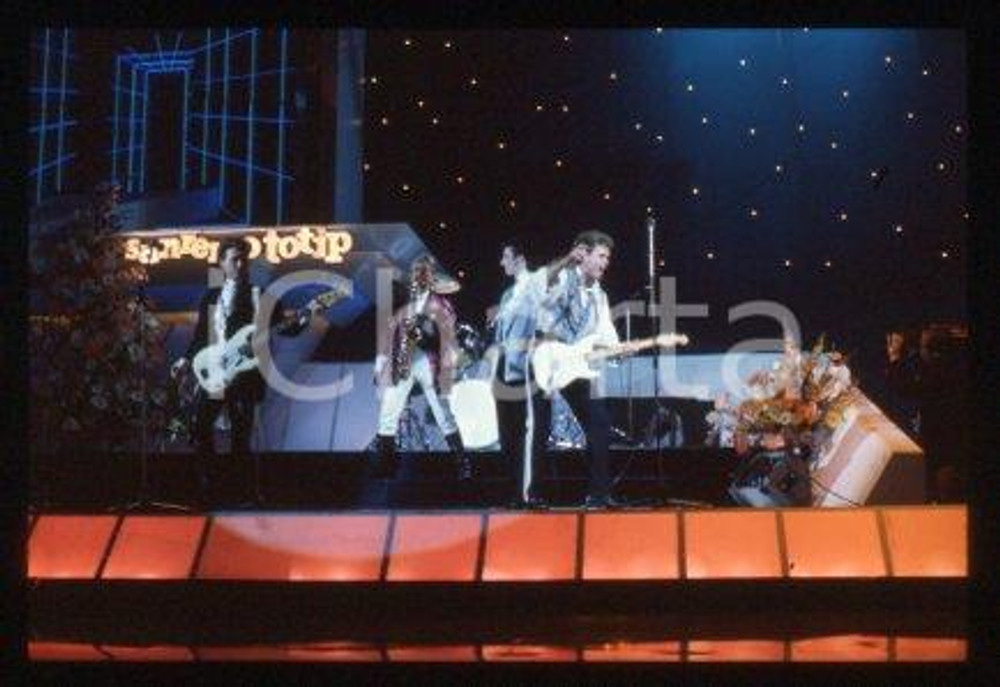 SPANDAU BALLET - SANREMO English new wave band 1986 * 35 mm vintage slide 85