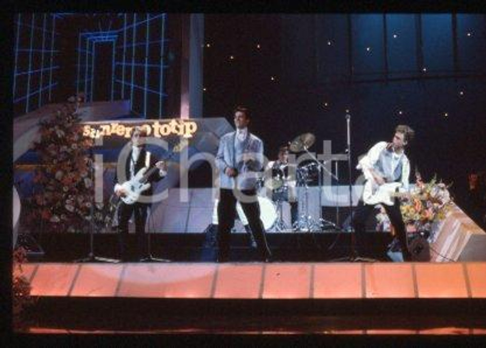 SPANDAU BALLET - SANREMO English new wave band 1986 * 35 mm vintage slide 87
