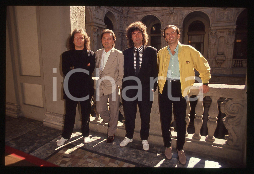 35mm vintage slide* 1988 MILANO I POOH alla presentazione dell'album OASI (2)