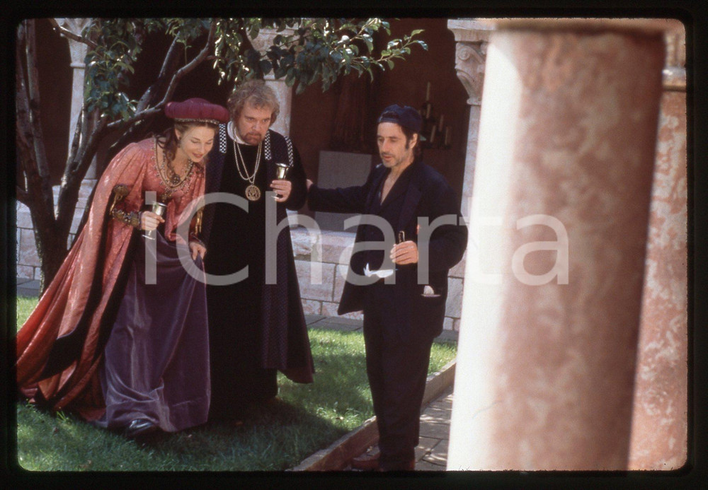 35mm vintage slide* 1996 LOOKING FOR RICHARD Al PACINO e Kevin CONWAY sul set