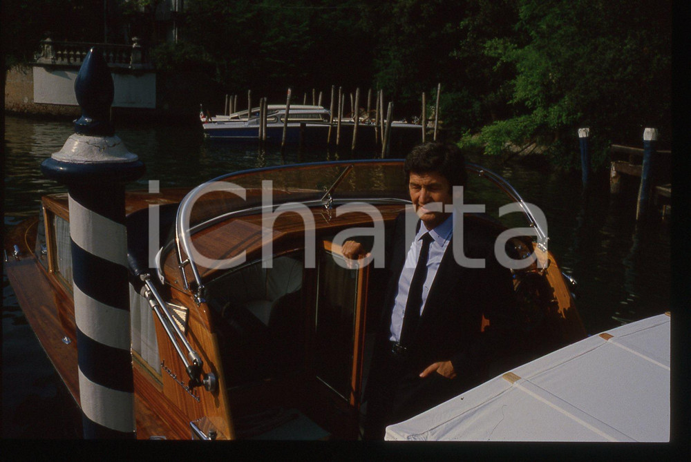 35mm vintage slide* 1985ca VENEZIA Sindaco Mario RIGO al FESTIVAL del CINEMA