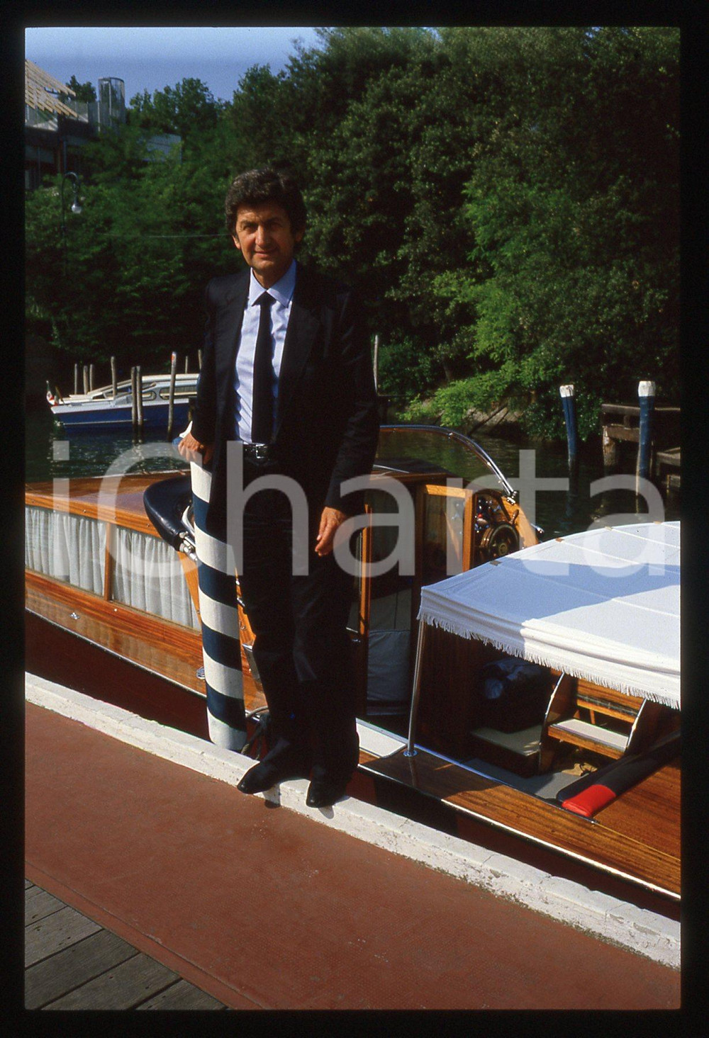 35mm vintage slide* 1985ca VENEZIA Sindaco Mario RIGO al FESTIVAL del CINEMA (2)