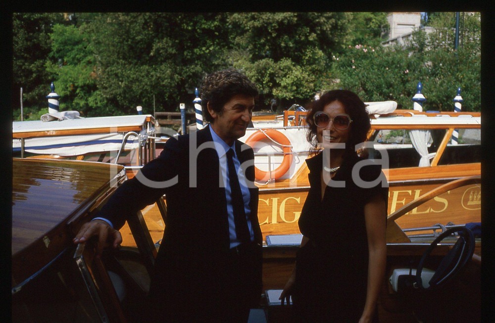 35mm vintage slide*1985ca VENEZIA Carlotta e Mario RIGO al FESTIVAL del CINEMA 3