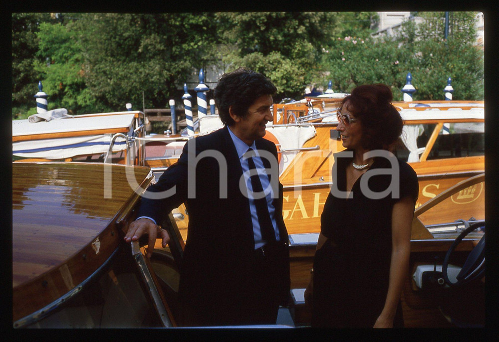 35mm vintage slide*1985ca VENEZIA Carlotta e Mario RIGO al FESTIVAL del CINEMA 4