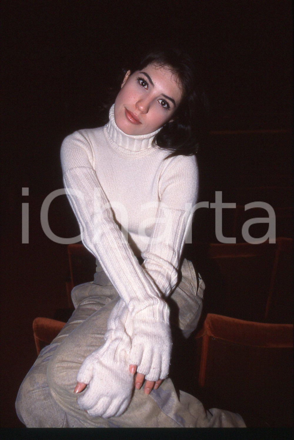 35mm vintage slide* 2000 ITALIA TEATRO Arianna BERGAMASCHI Ritratto attrice (3)