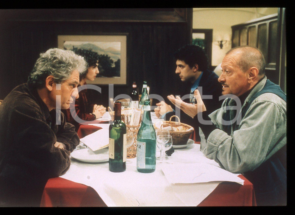 35mm vintage slide* 1998 LA CENA Adalberto Maria MERLI e Nello MASCIA - Scena