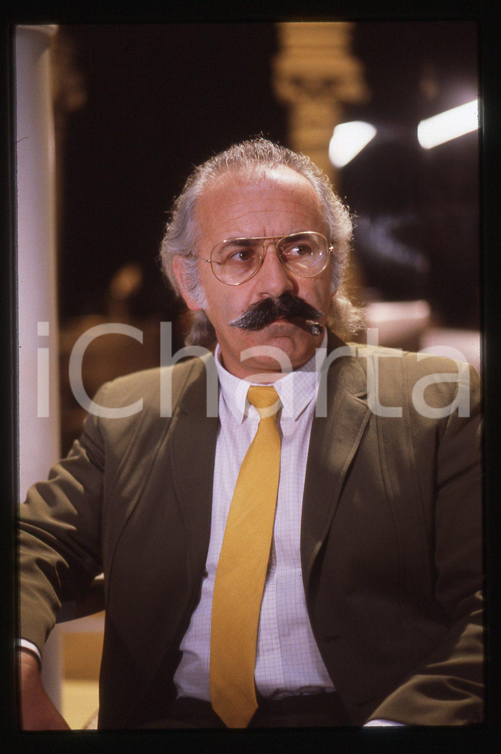35mm vintage slide* 1985ca COSTUME Alberto FREMURA Ritratto del disegnatore (4)